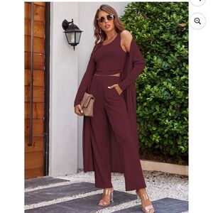 Chic Women's Pajama Set 3 Piece Set